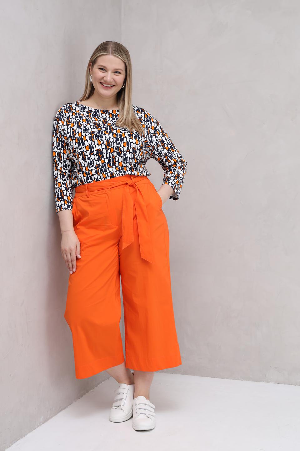 Брюки кюлоты Samoon оранжевые