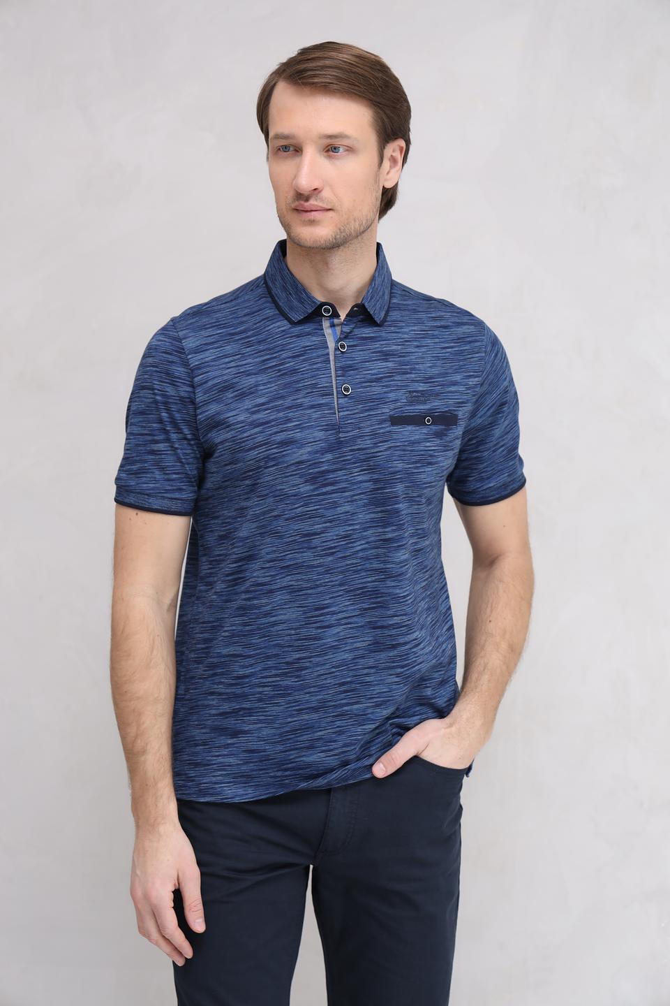 Поло Monte Carlo с меланжевым узором