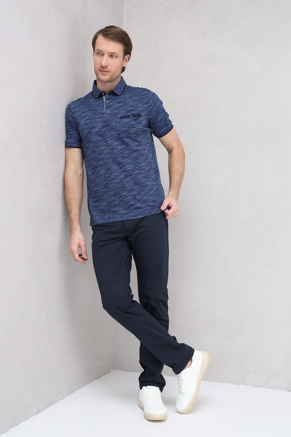 Поло Monte Carlo с меланжевым узором