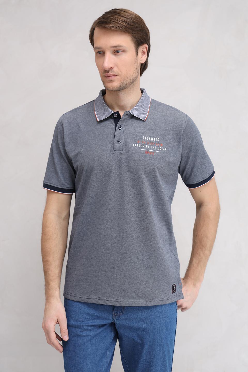 Поло Casa Moda мужское серое