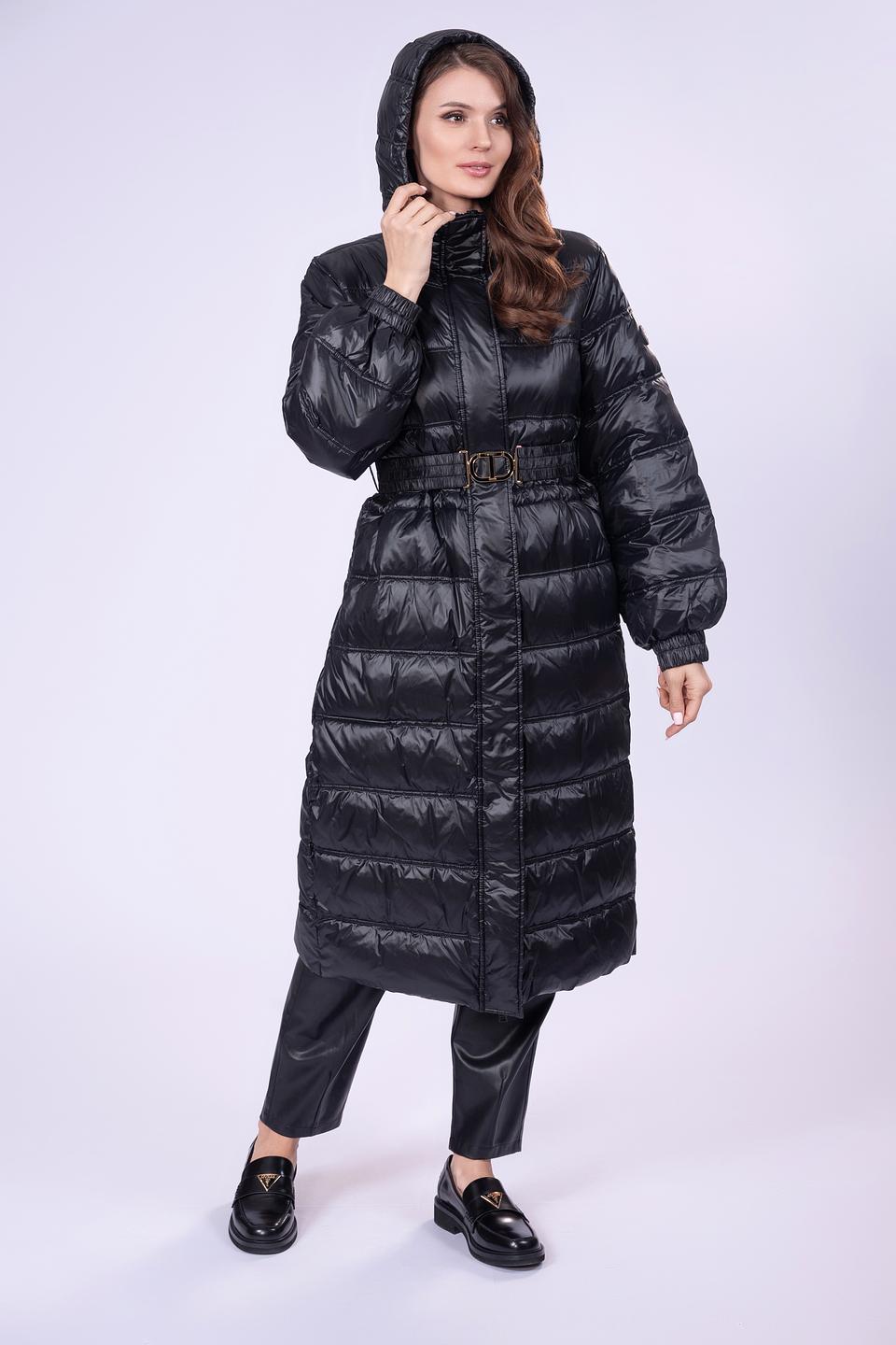 Пальто Twin Set стеганое чёрное