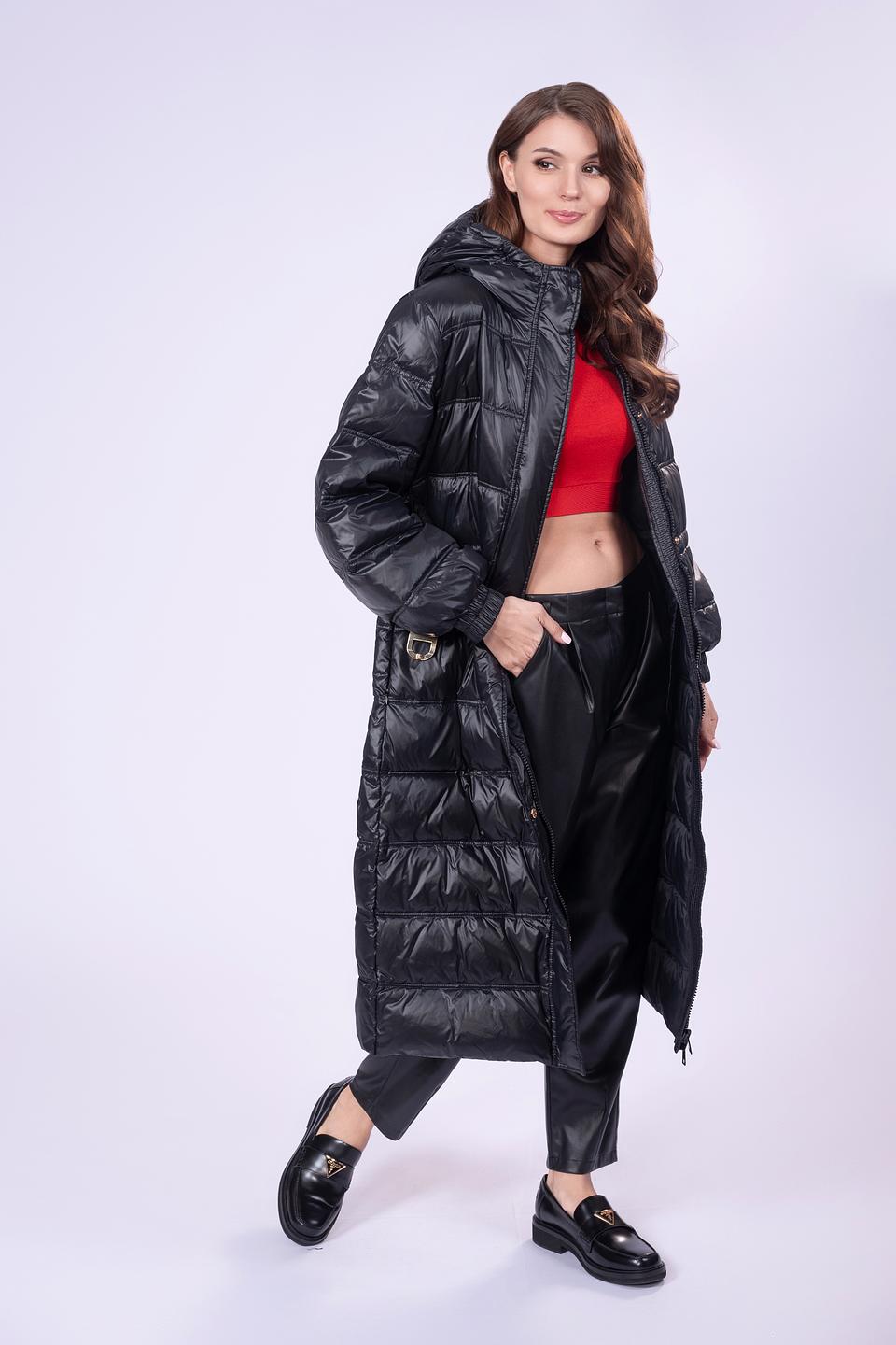 Пальто Twin Set стеганое чёрное