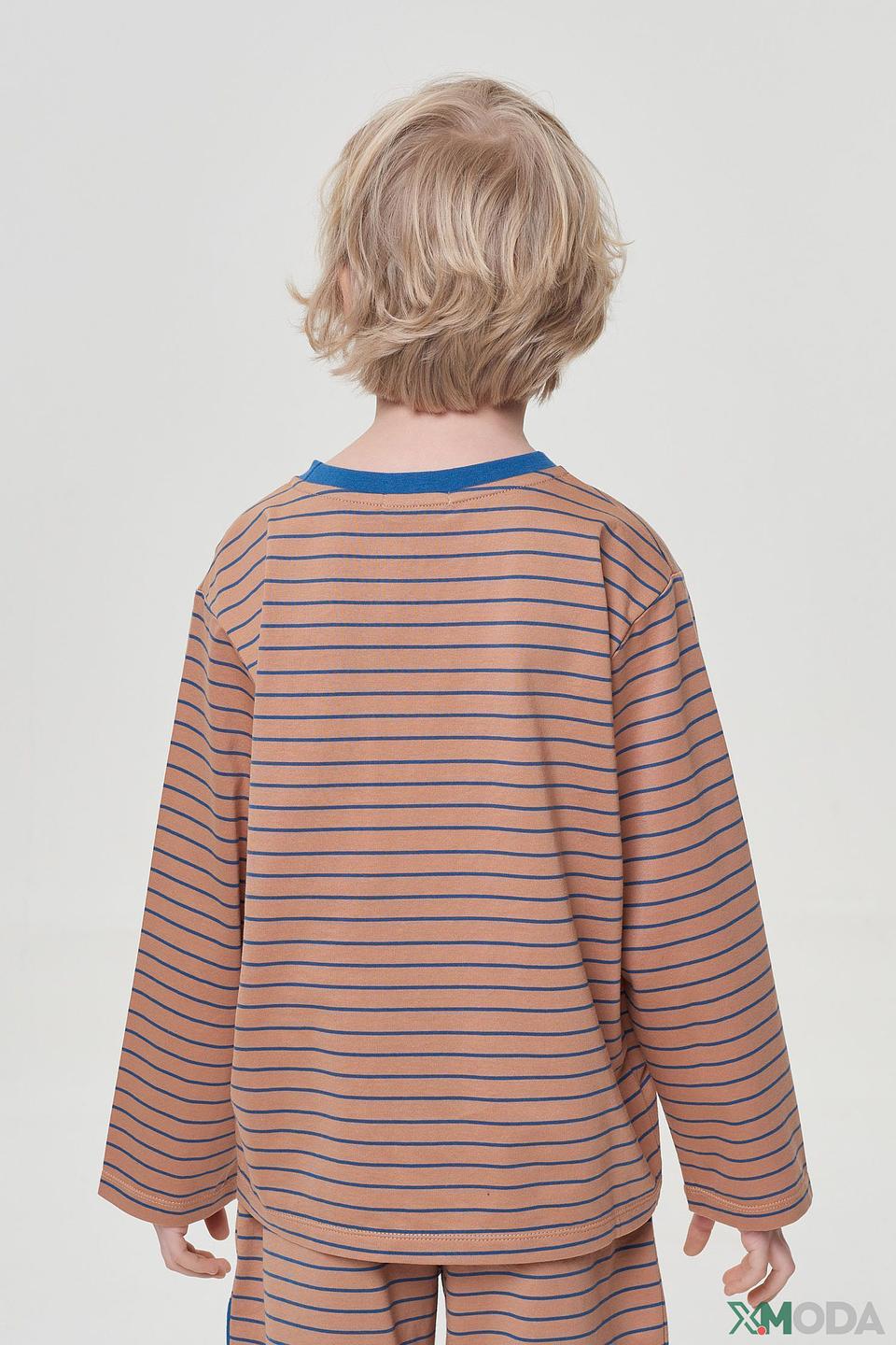 Джемпер Choupette для мальчика бежевый с надписью