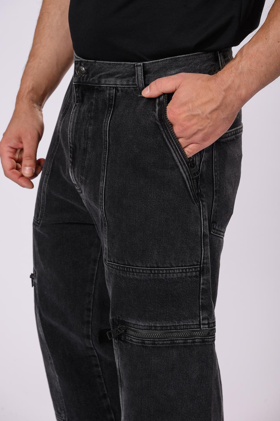 Брюки карго Hugo чёрные