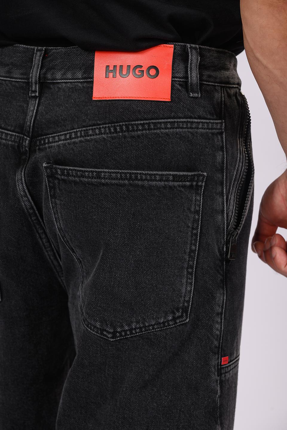 Брюки карго Hugo чёрные