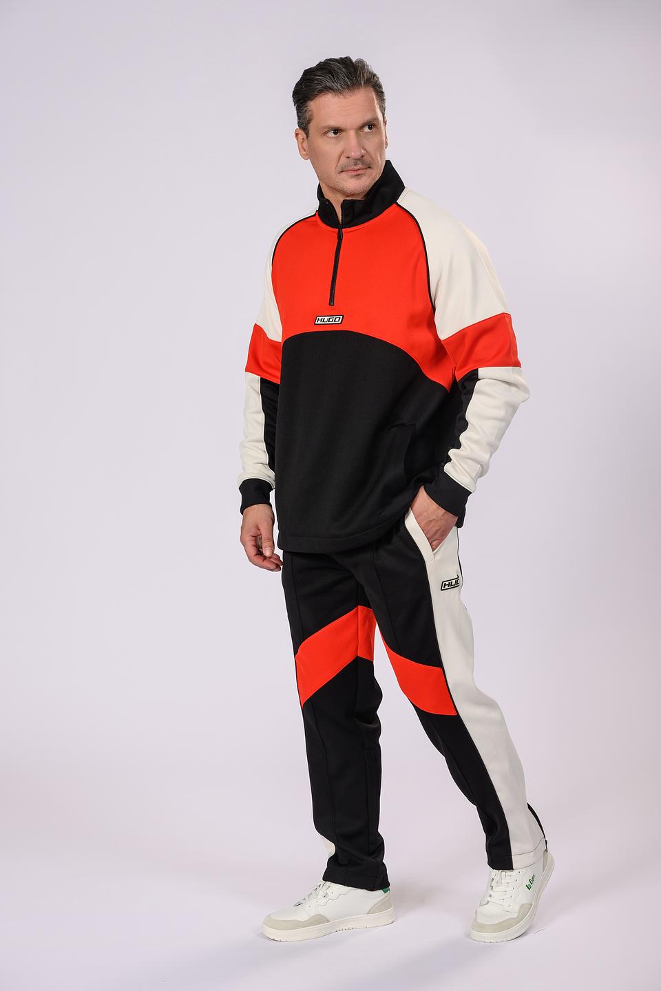 Спортивные брюки Hugo DENUDE чёрно-красные