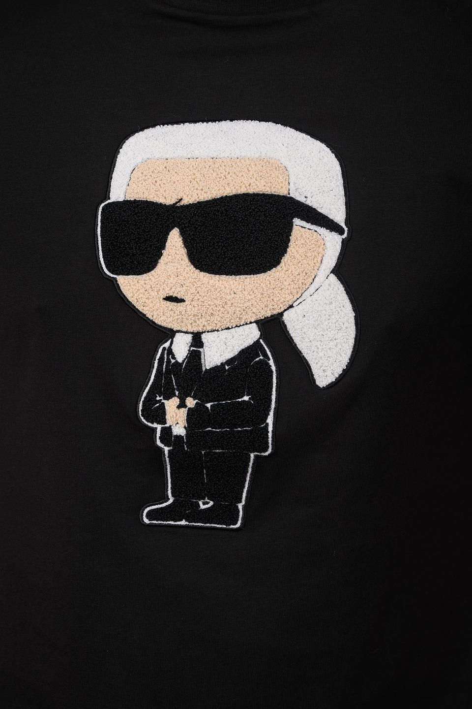 Футболка Karl Lagerfeld с принтом чёрный