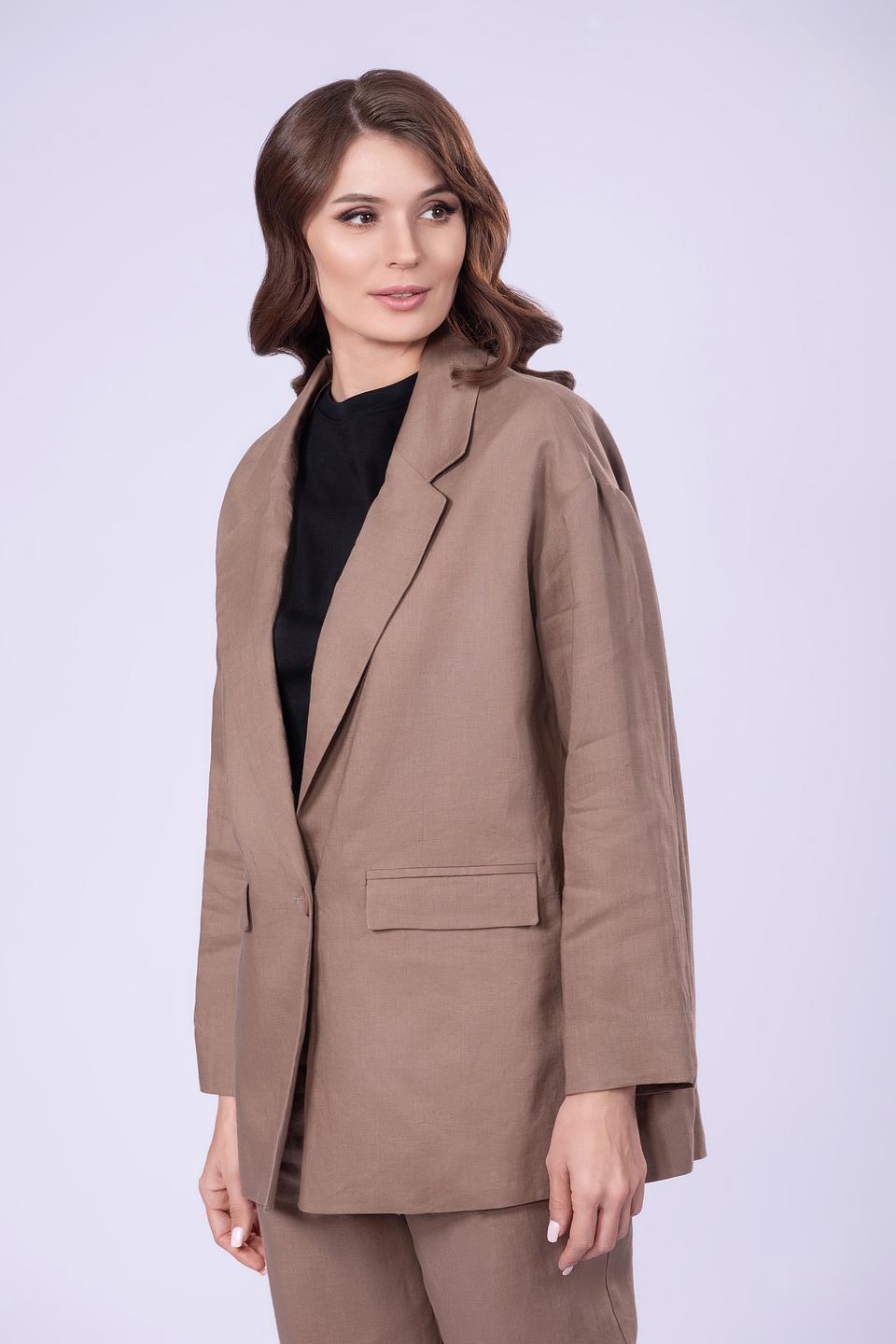 Жакет Shade льняной коричневый