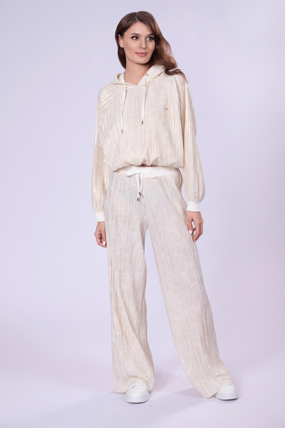 Брюки Liu-Jo плиссе бежевые