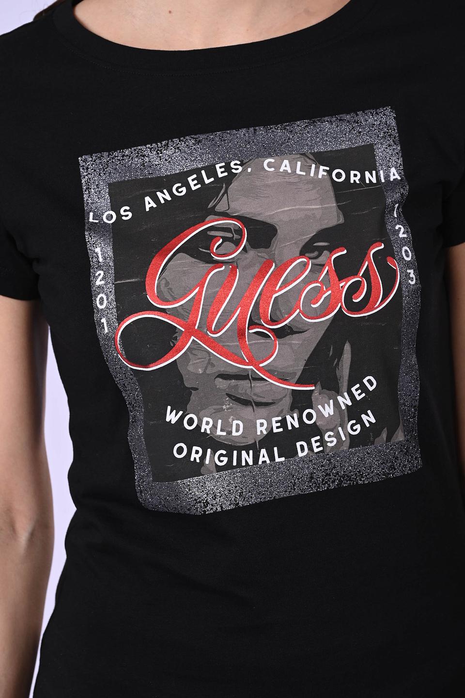 Футболка Guess с принтом чёрная