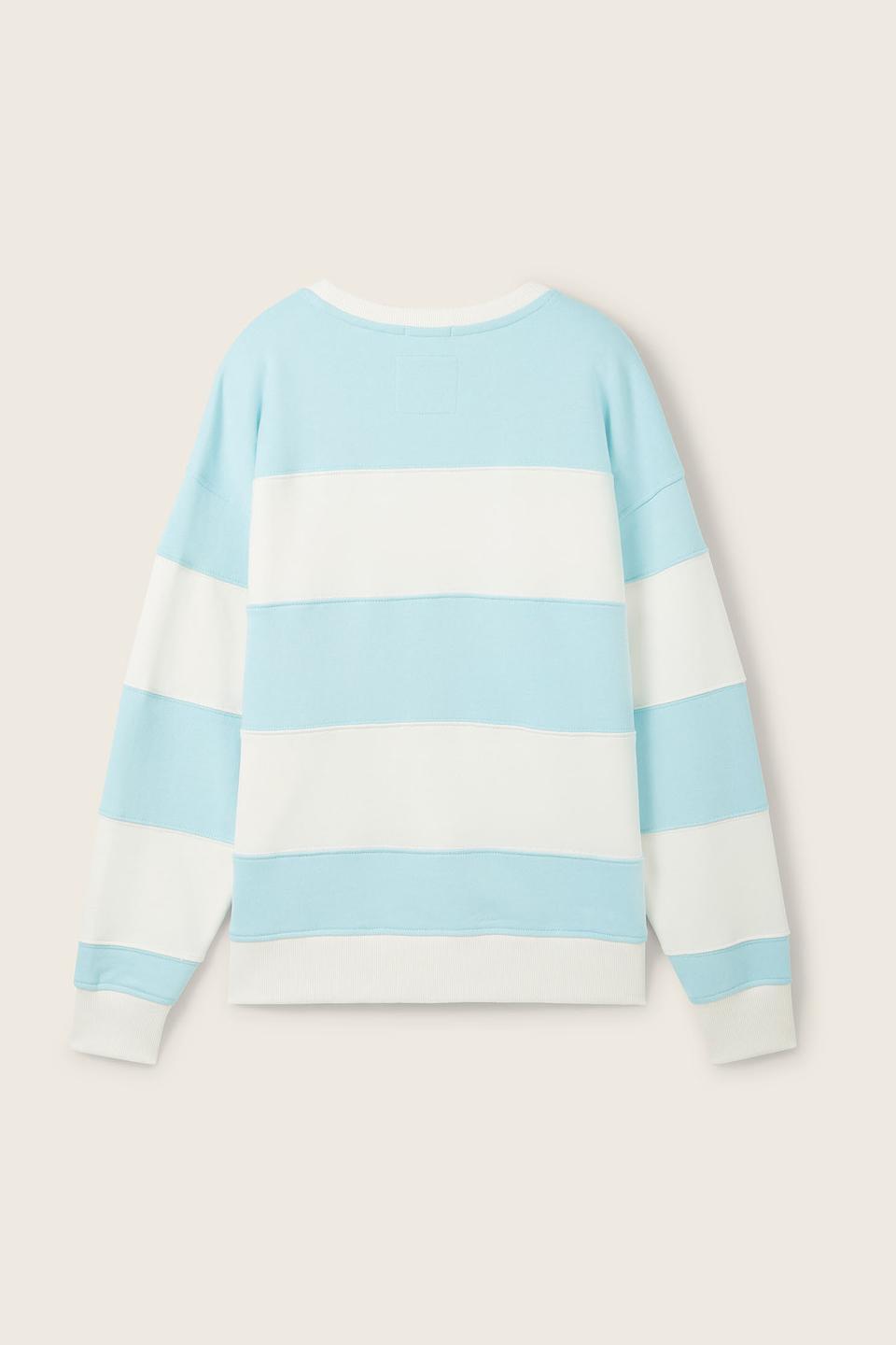Свитшот Tom Tailor в полоску голубой