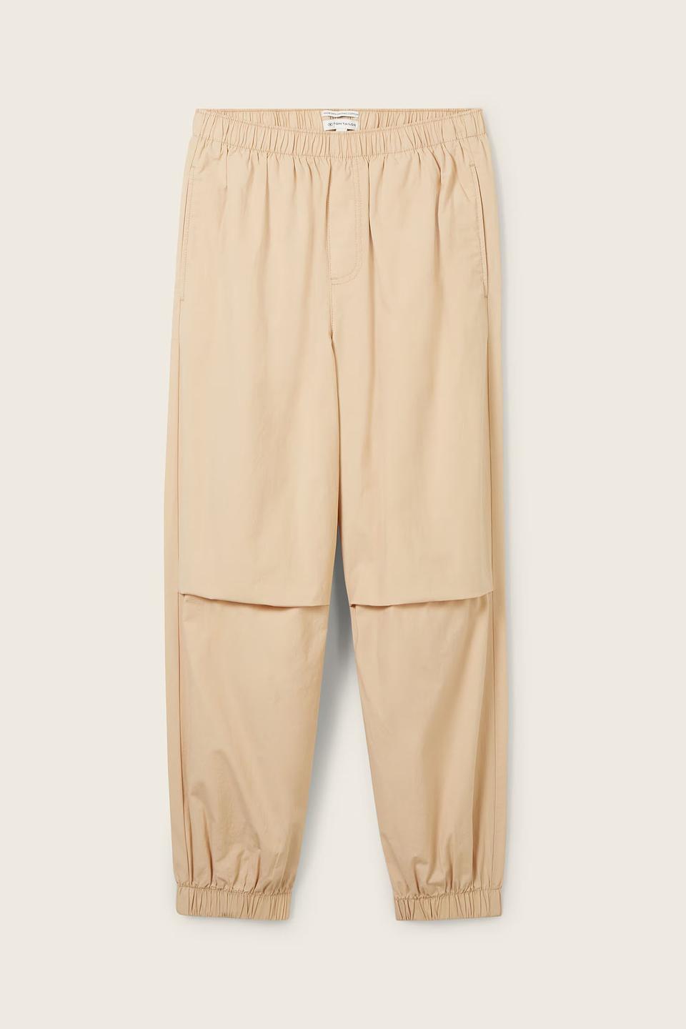 Брюки Tom Tailor дев. свободного кроя бежевые