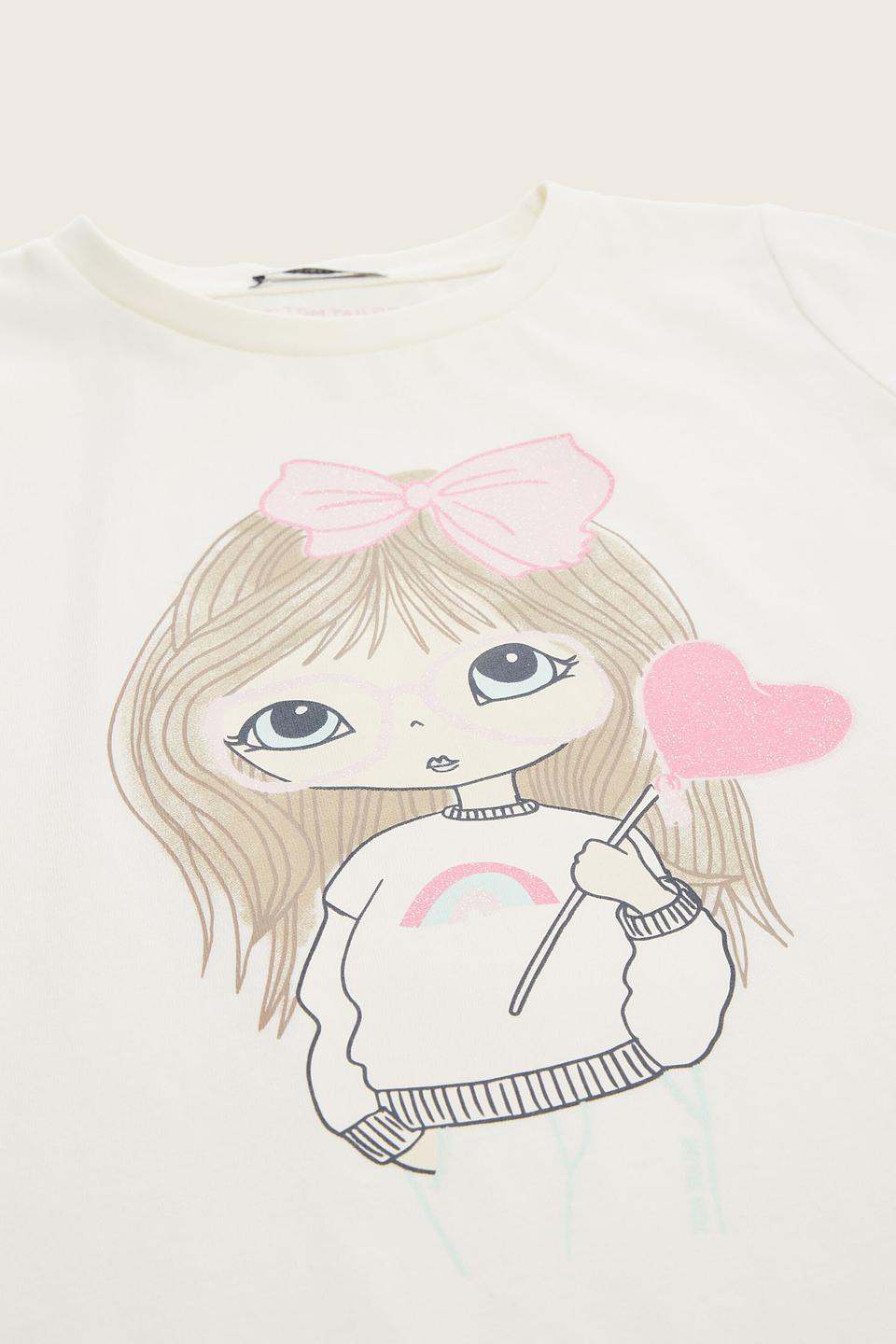 Футболка Tom Tailor дев. с рисунком