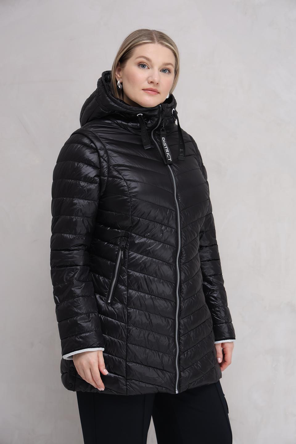Куртка District стеганая чёрная