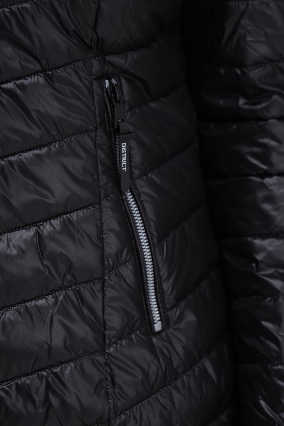 Куртка District стеганая чёрная