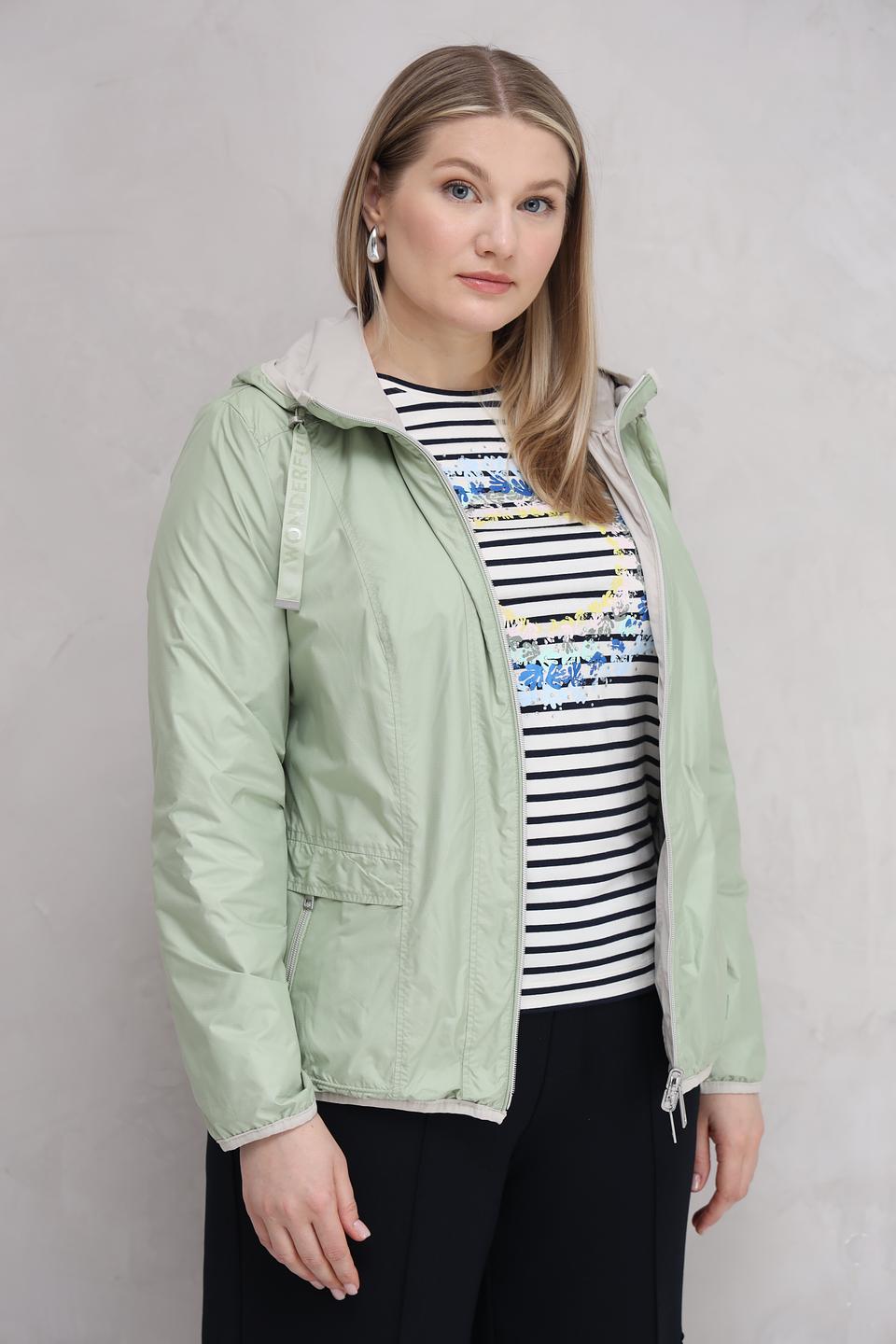 Куртка Lebek лайм с капюшоном