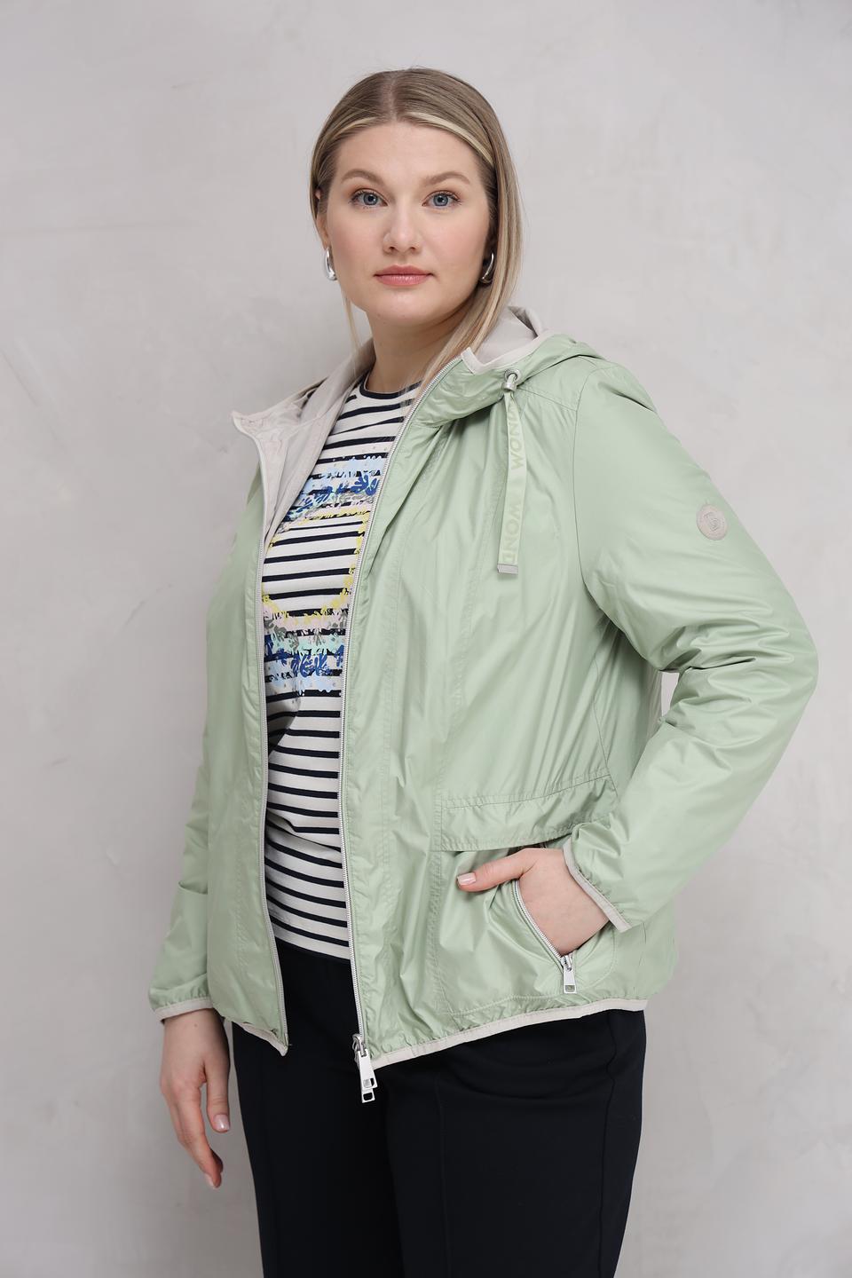 Куртка Lebek лайм с капюшоном