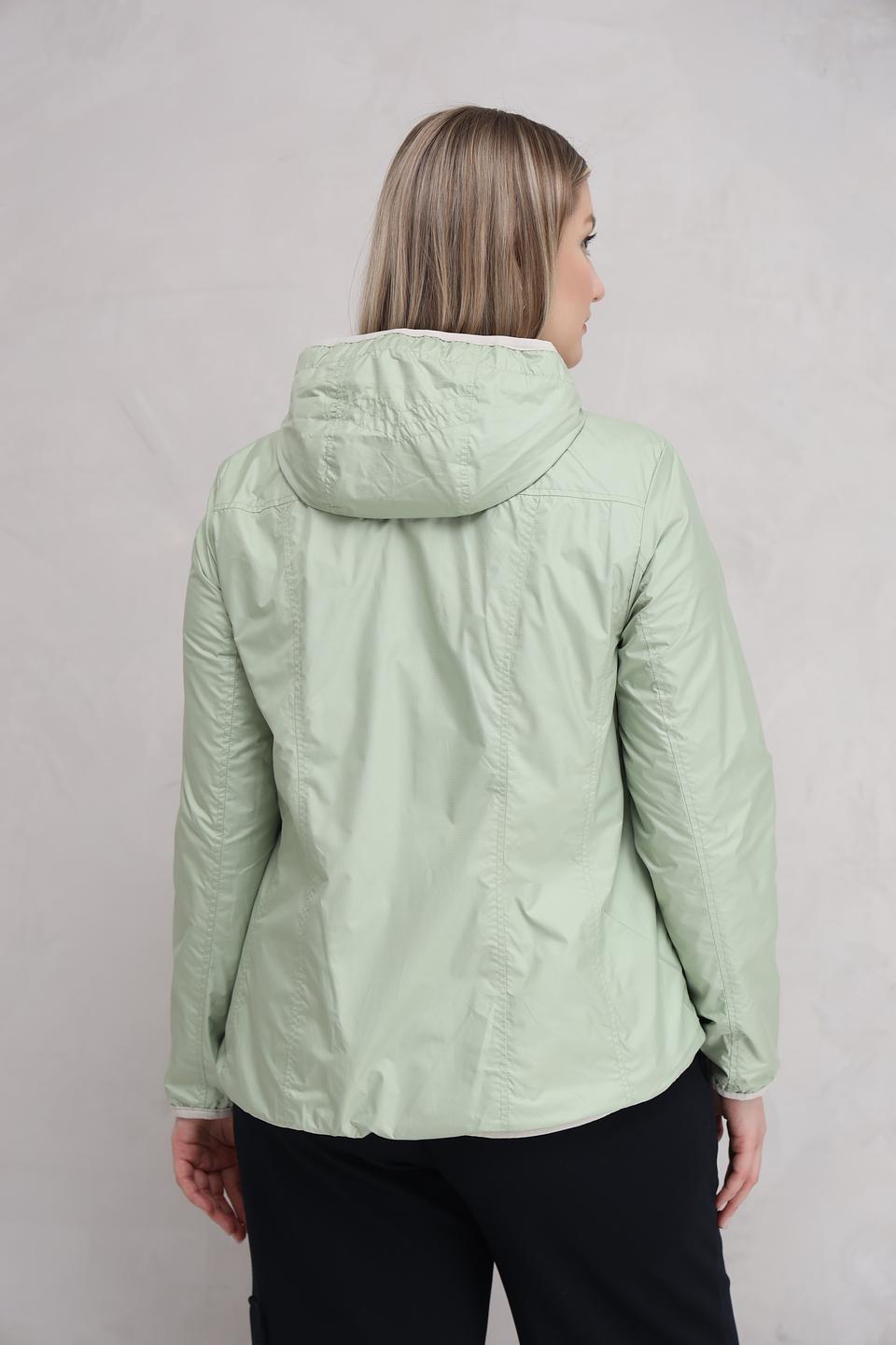 Куртка Lebek лайм с капюшоном