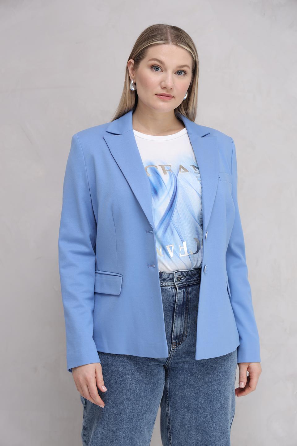 Жакет Gerry Weber голубой приталенный