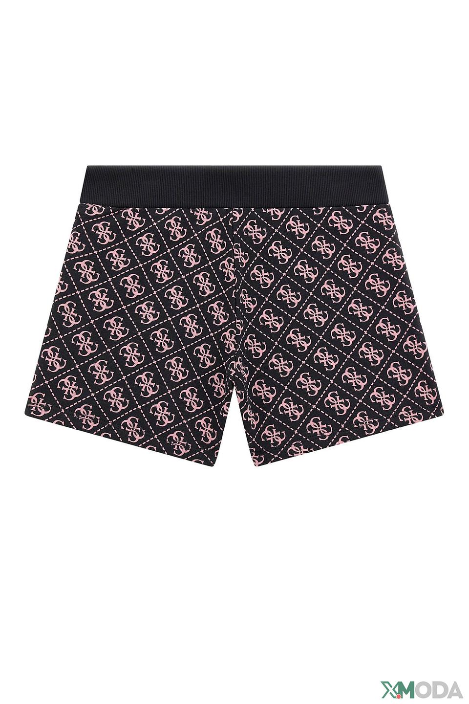 Шорты Guess дев. с логотипом чёрные