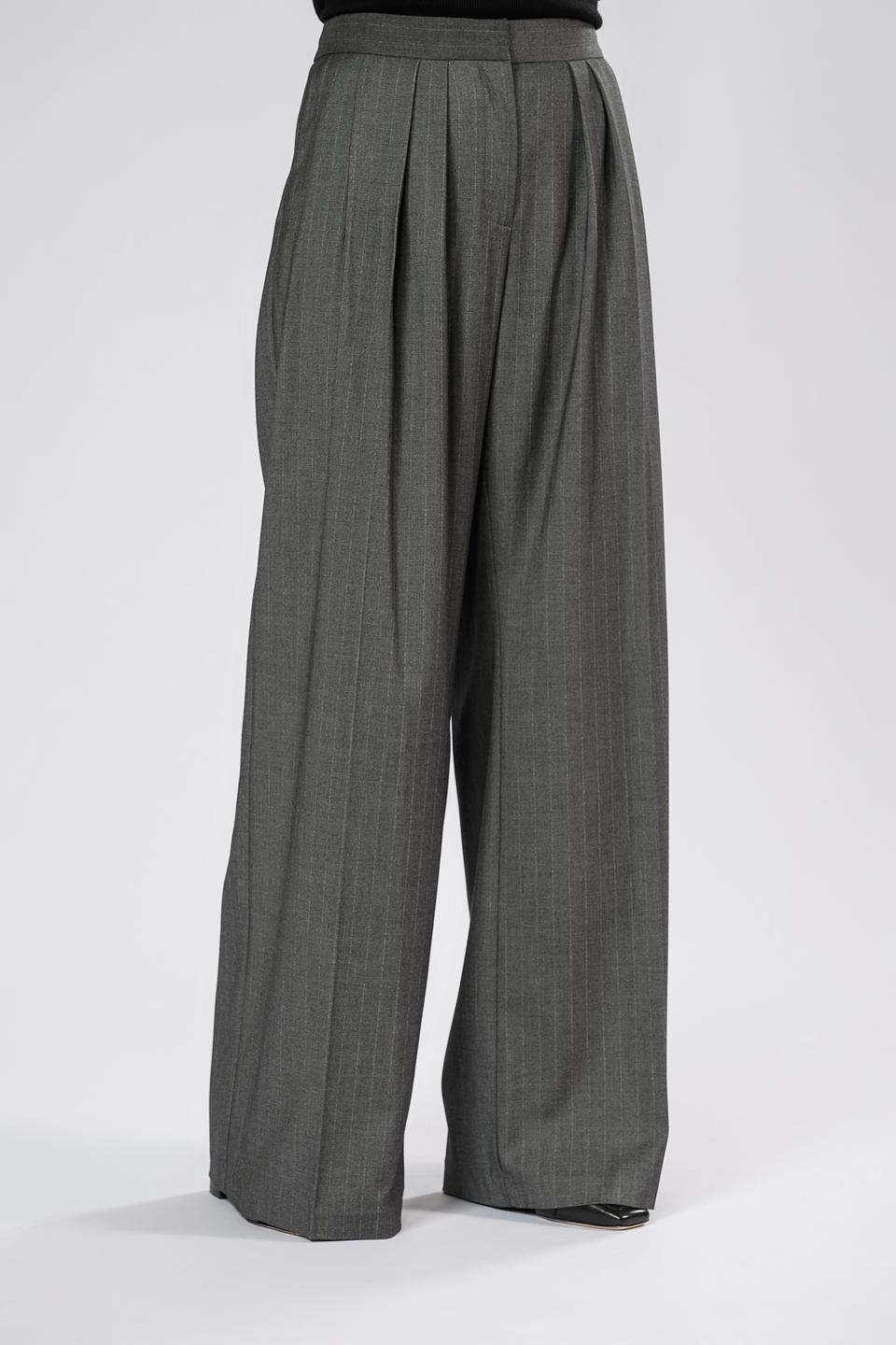 Брюки Twin Set Actitude серые в полоску