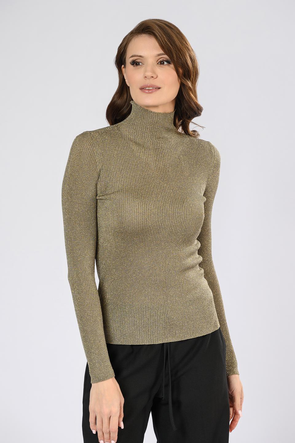 Джемпер Twin Set золотистый с вырезом