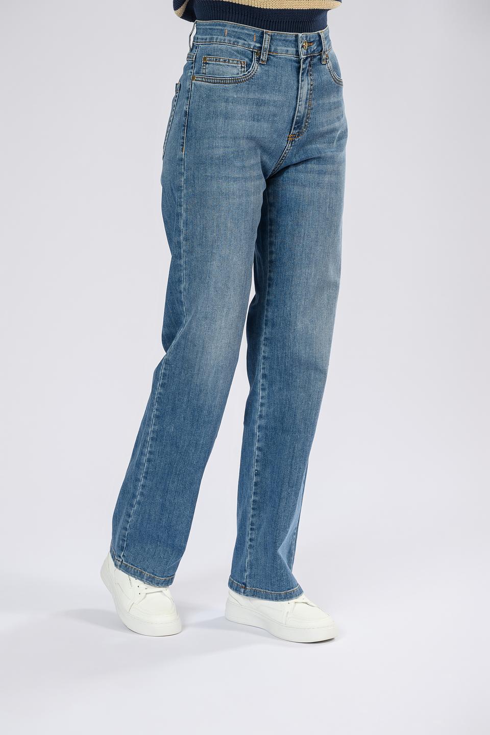 Джинсы i Blues прямого кроя голубые