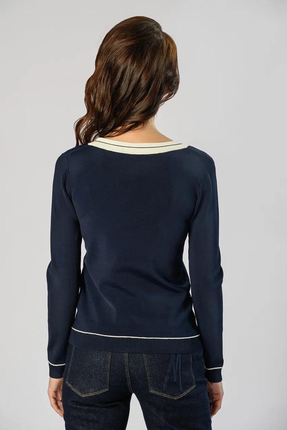 Джемпер Marciano V-образный синий