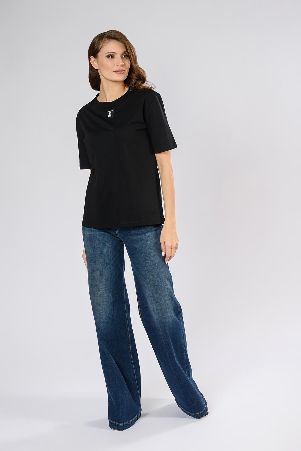 Футболка Patrizia Pepe чёрная с логотипом