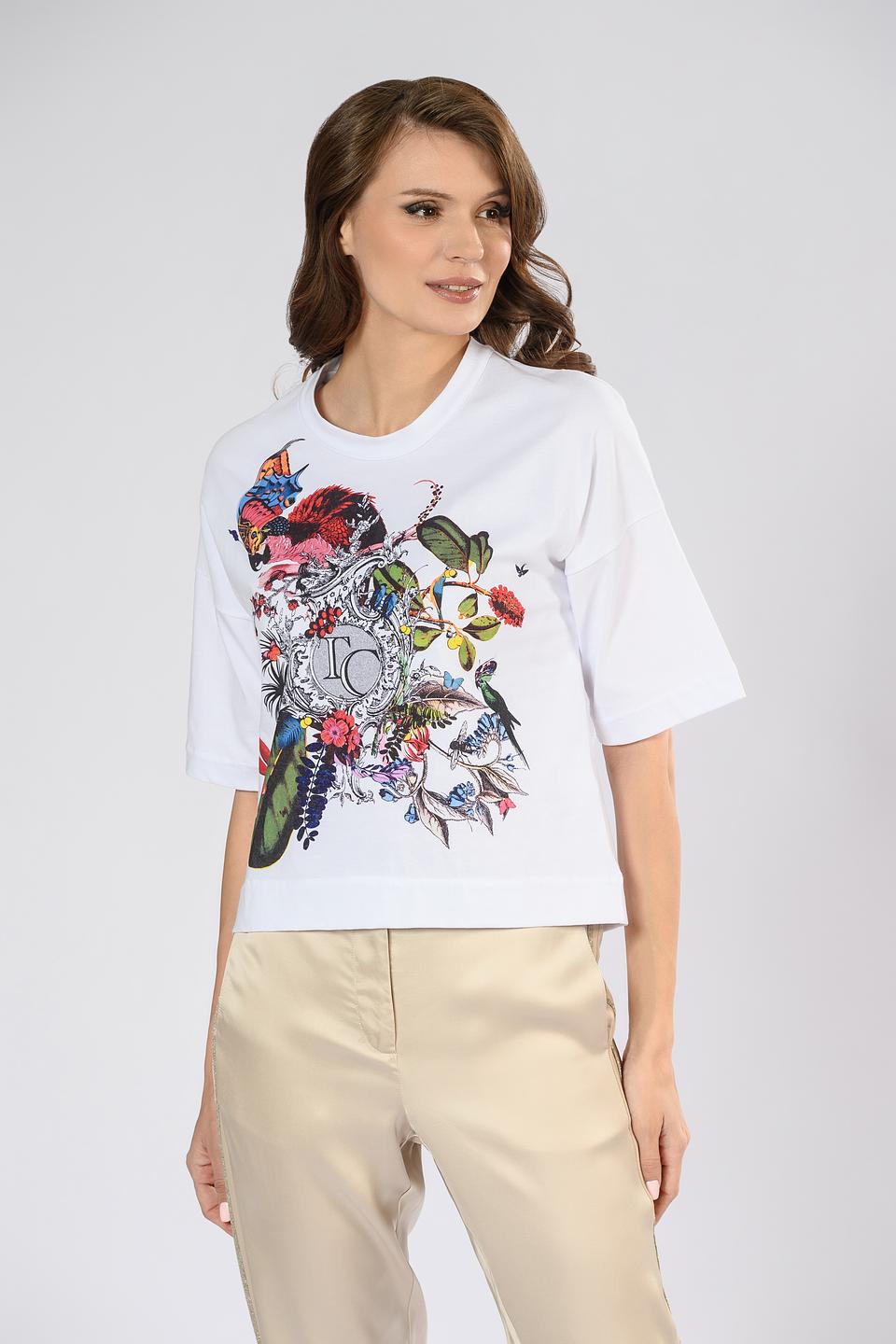 Футболка Tricot Chic с принтом птиц