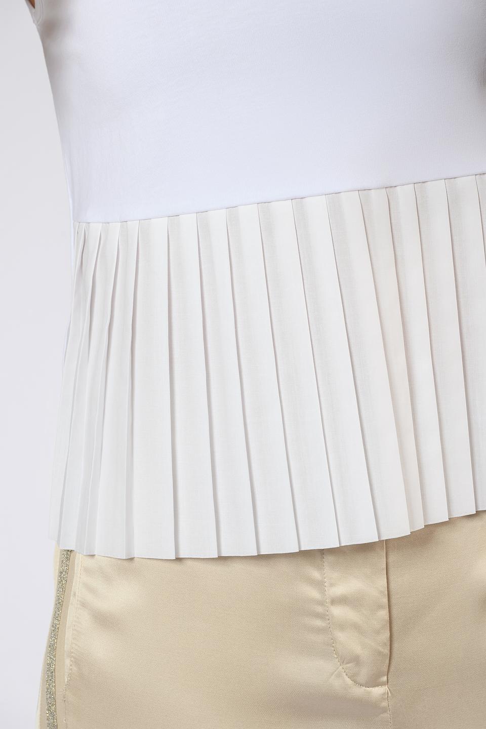 Топ Tricot Chic с плиссировкой белый