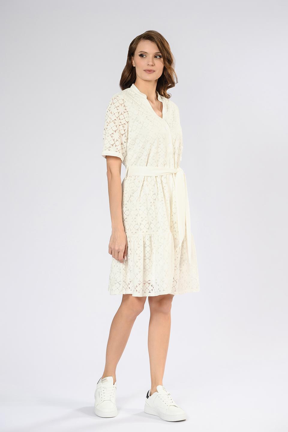 Платье Leo & Ugo кружевное белое