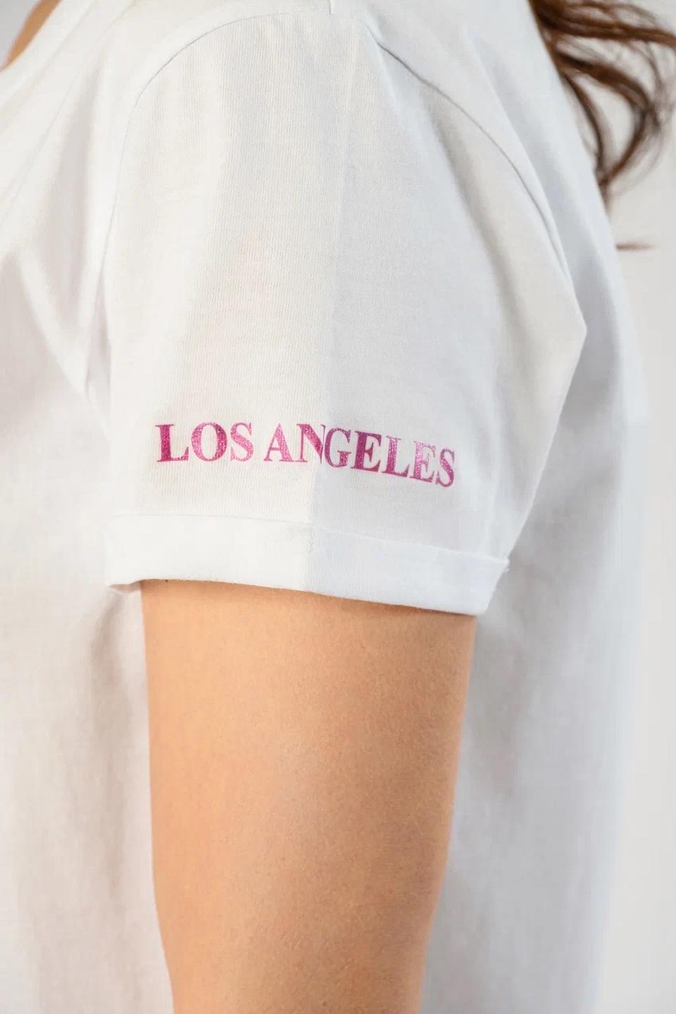 Футболка Guess с розой белый