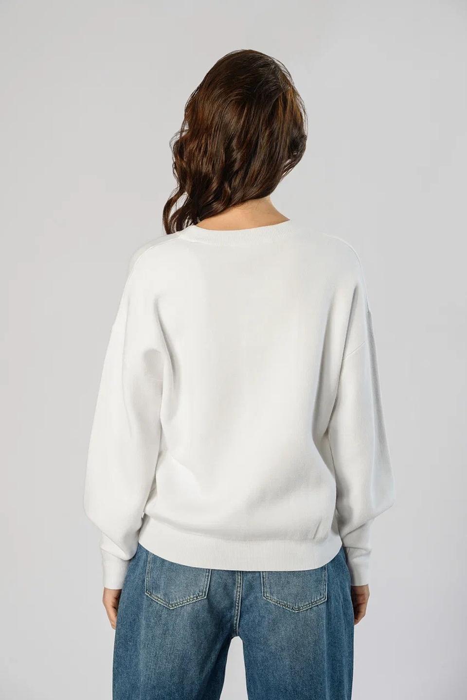 Джемпер Guess с логотипом белый