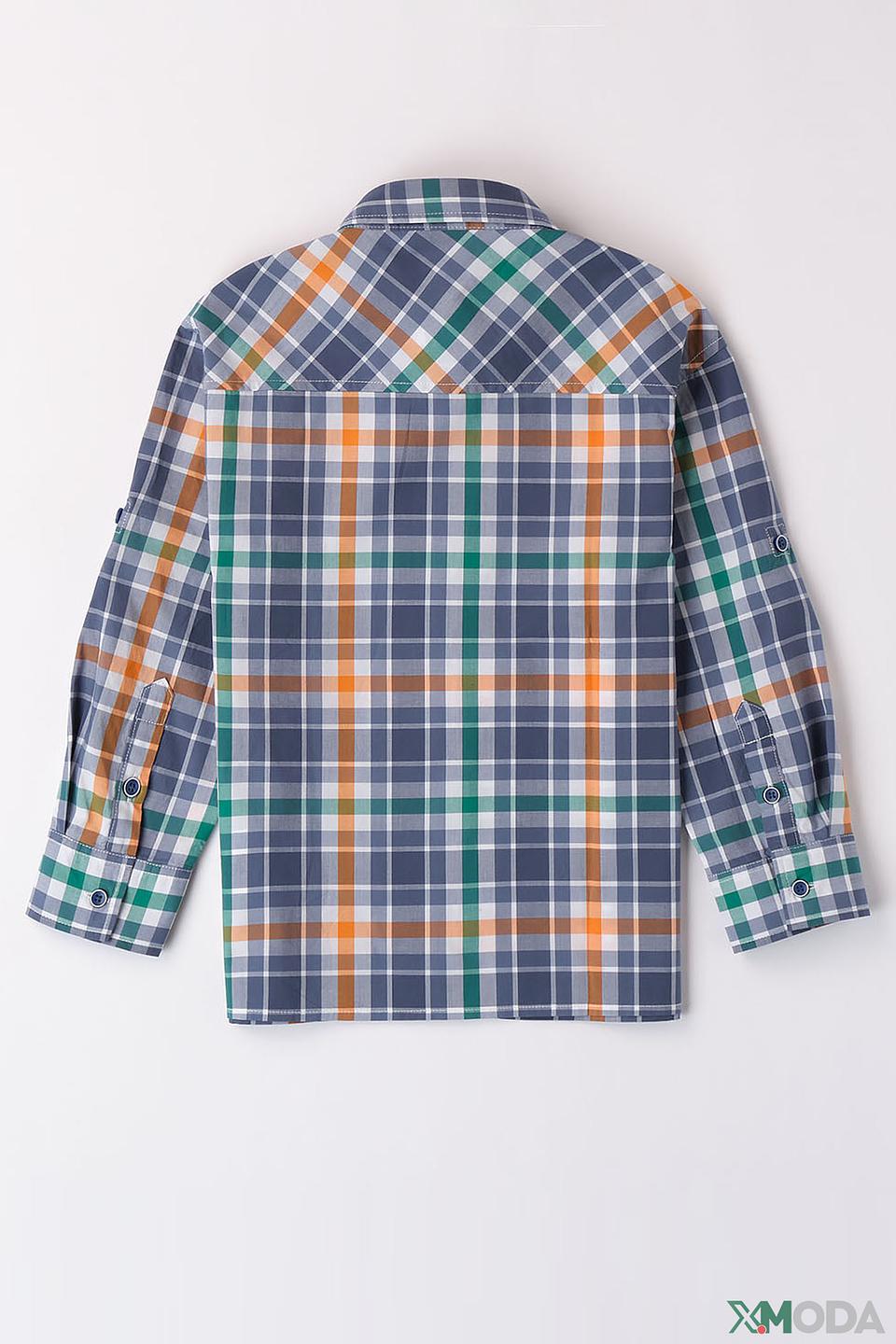 Рубашка Sarabanda в клетку голубая