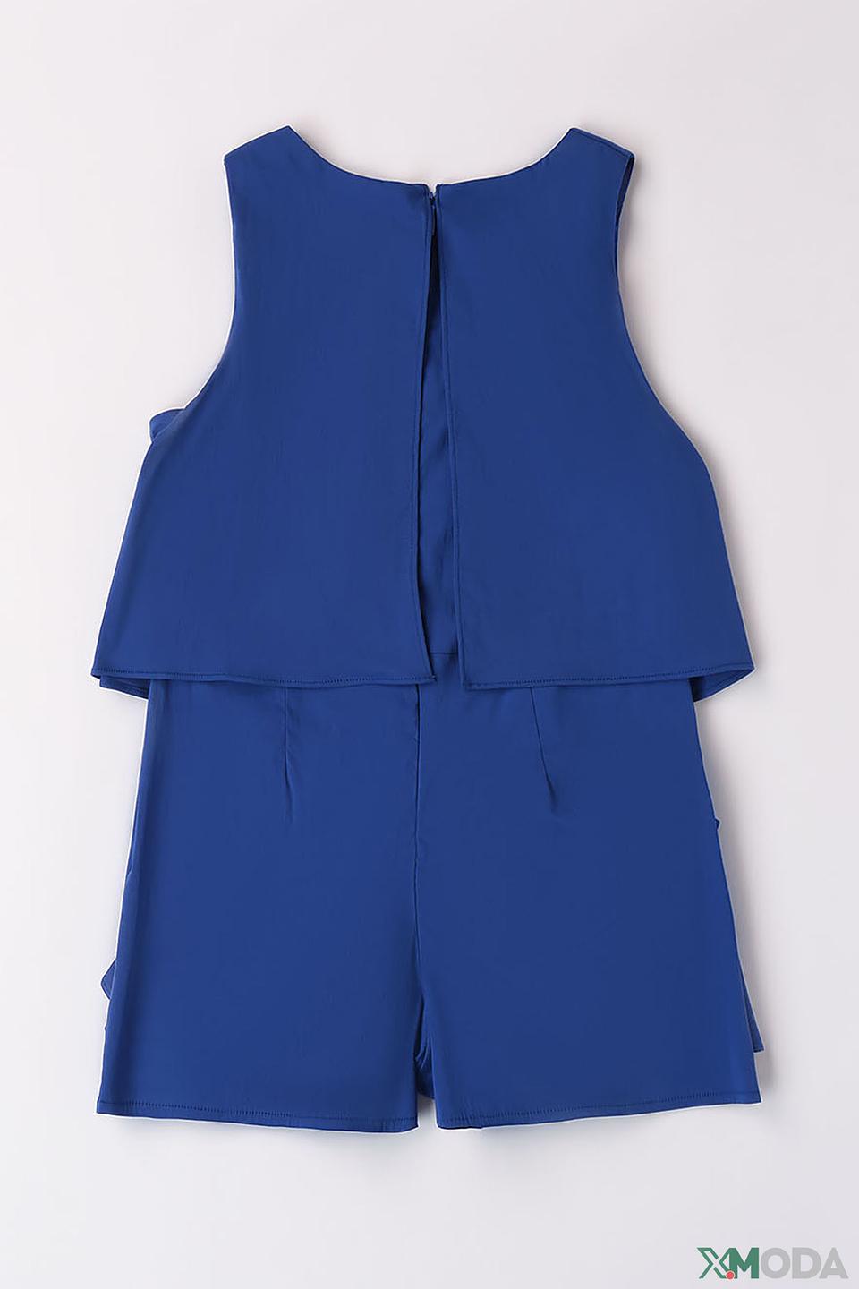 Комбинезон Ido дев. синий с воланами