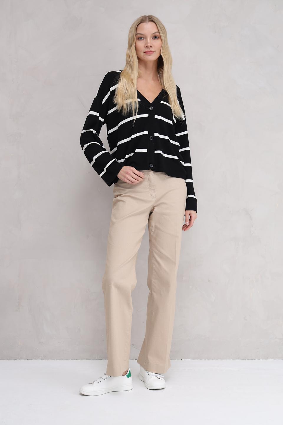 Жакет Broadway в полоску чёрный