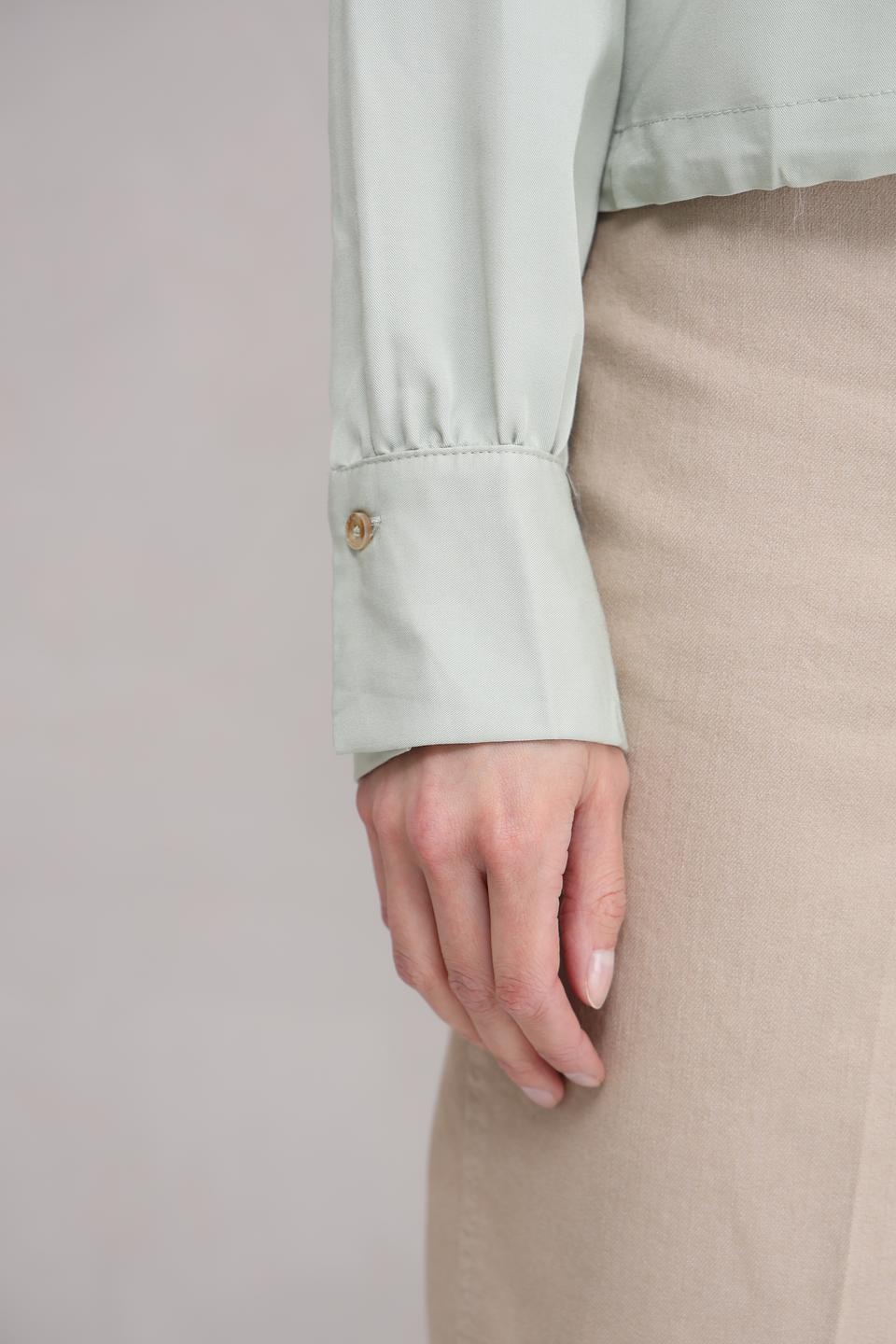 Блуза Broadway мятная с карманами