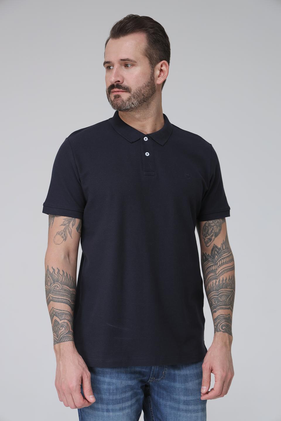 Поло Basefield мужское тёмно-синее