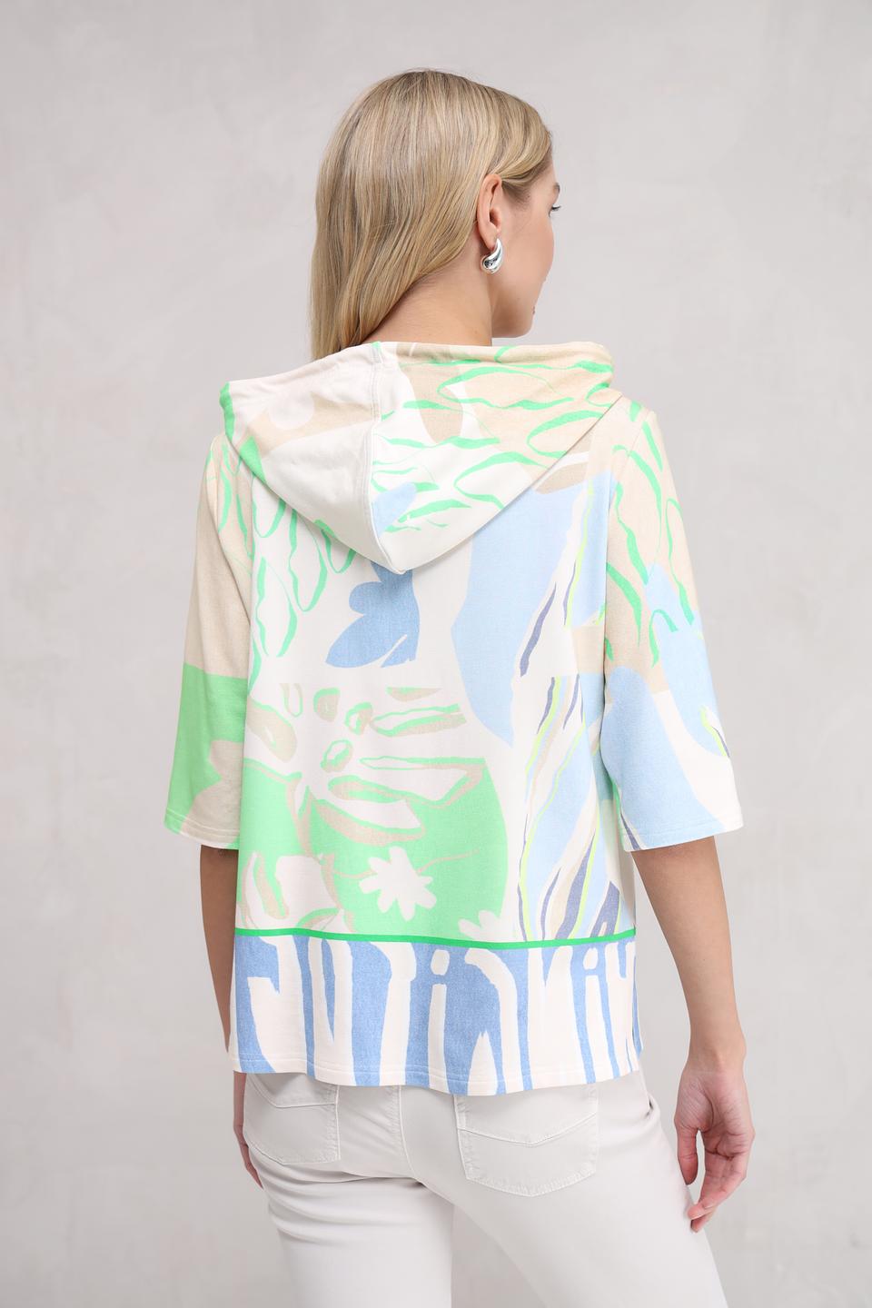 Блуза SE Stenau с капюшоном и принтом