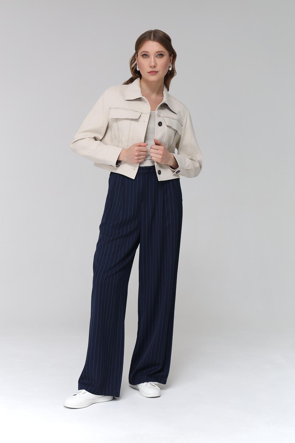 Брюки клёш Tom Tailor в полоску