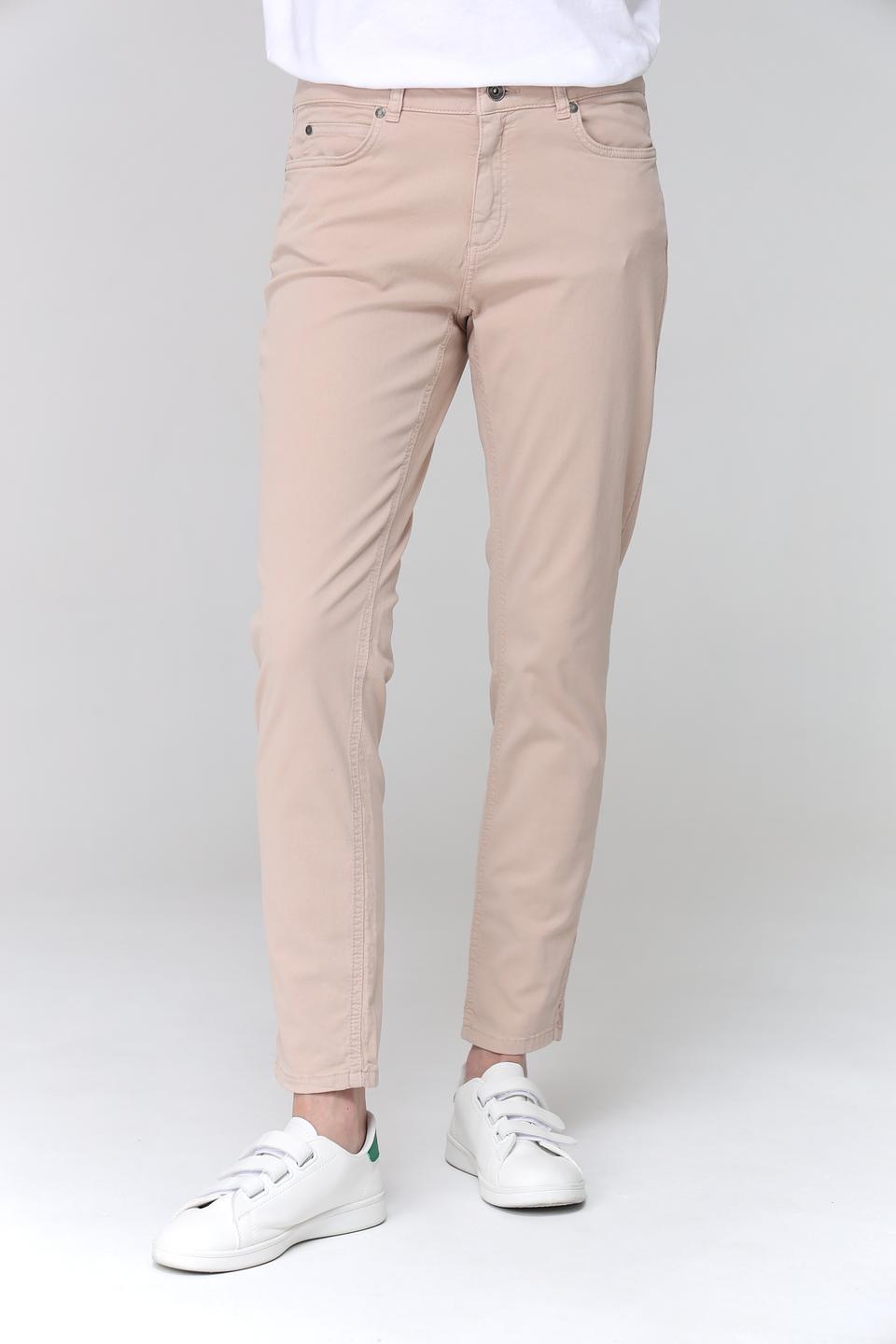 Брюки прямые More and More бежевые