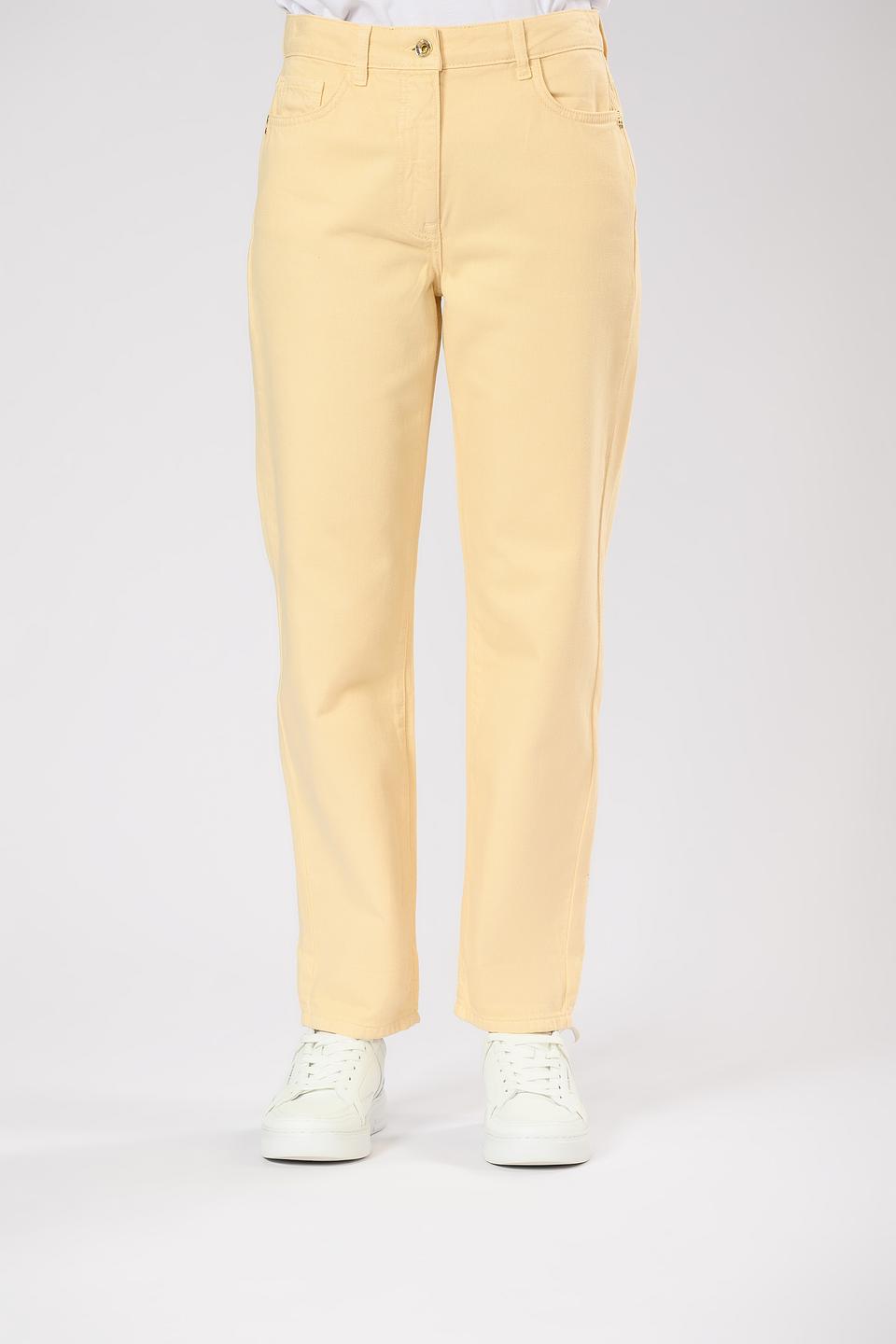 Брюки Patrizia Pepe прямого кроя бежевые