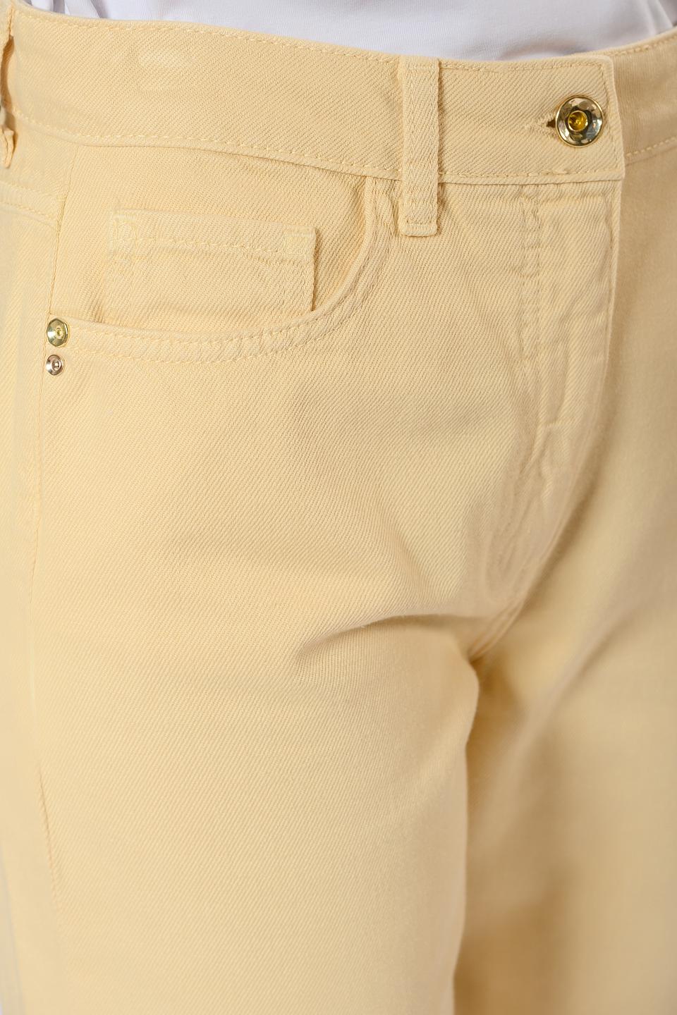 Брюки Patrizia Pepe прямого кроя бежевые