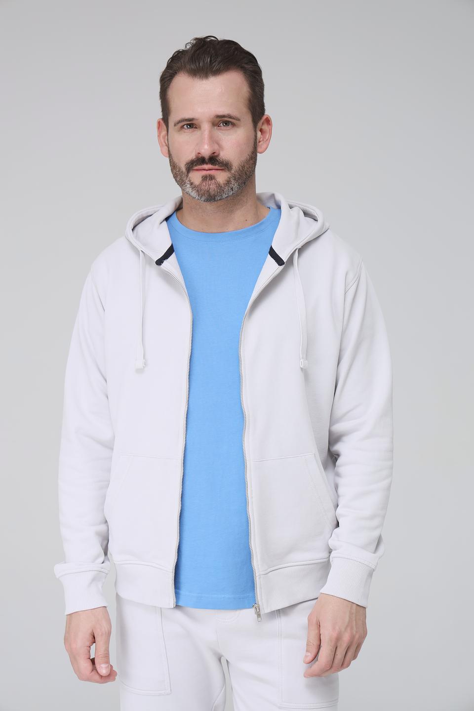 Кардиган Basefield серый на молнии