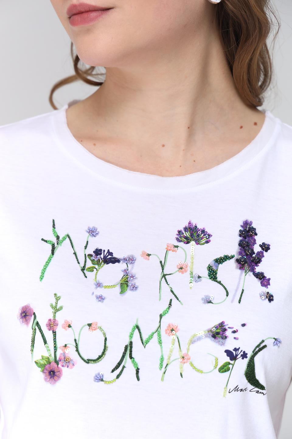 Футболка Marc Cain с цветочным принтом