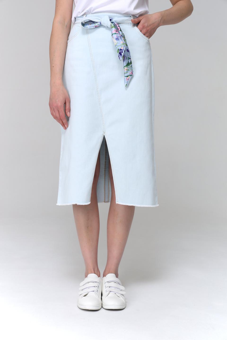 Юбка Marc Cain деним с поясом