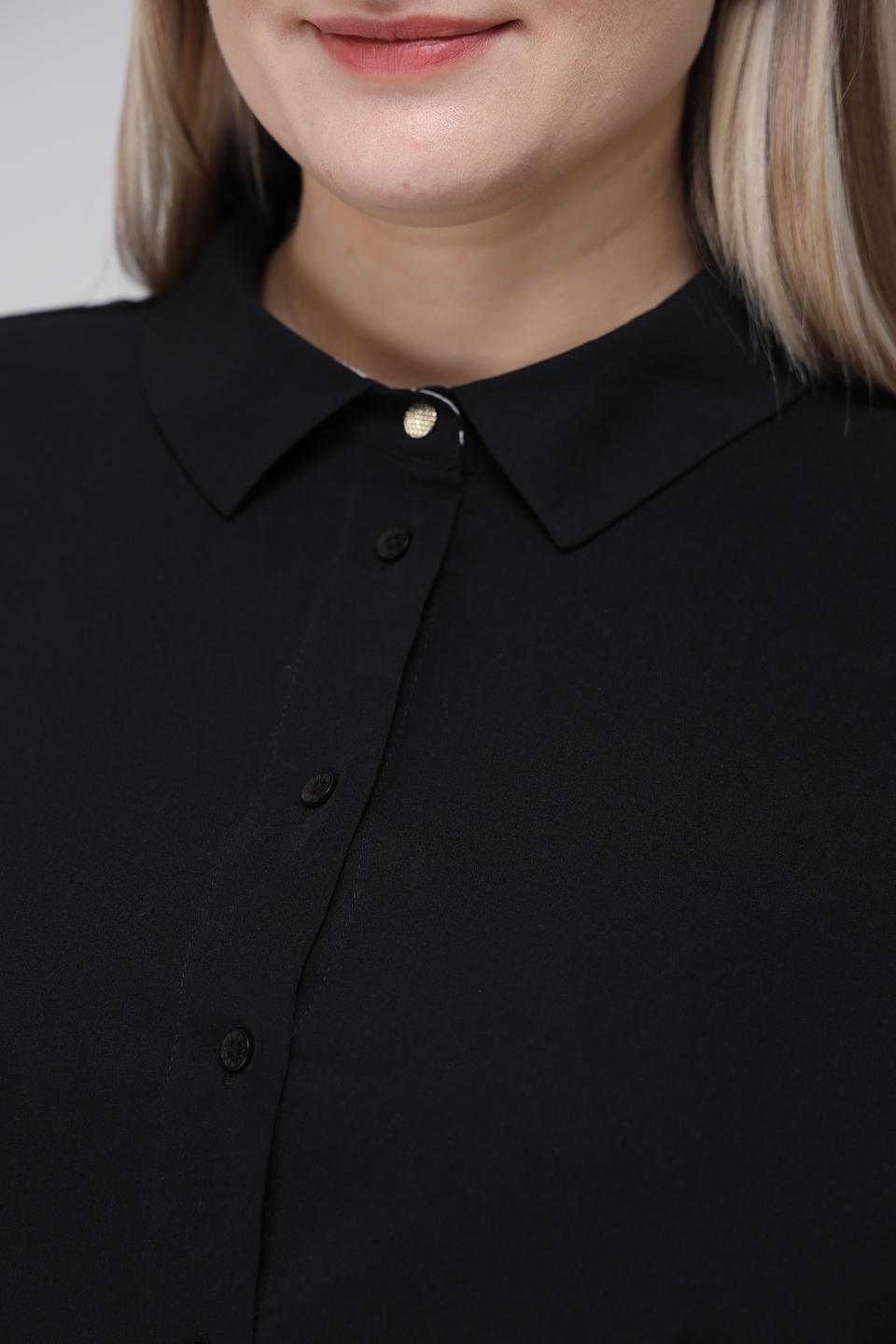 Платье рубашка Frapp чёрное