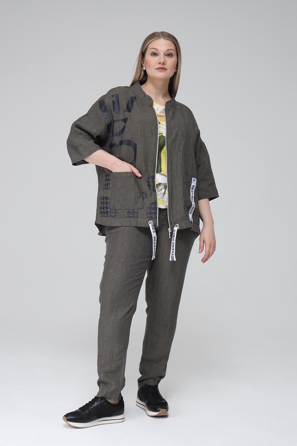 Брюки классические Doris Streich хаки