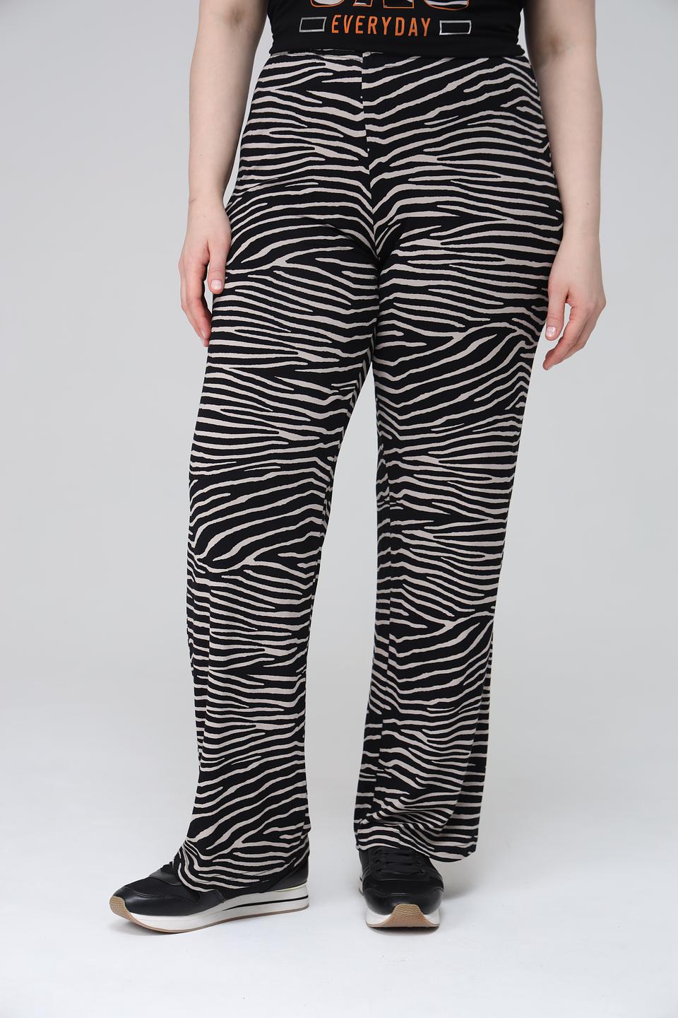 Брюки Doris Streich в полоску зебра